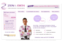 Tablet Screenshot of conciergerie-zen.com